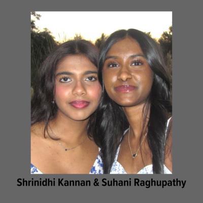 Candidates Shrinidhi Kannan and Suhani Raghupathy