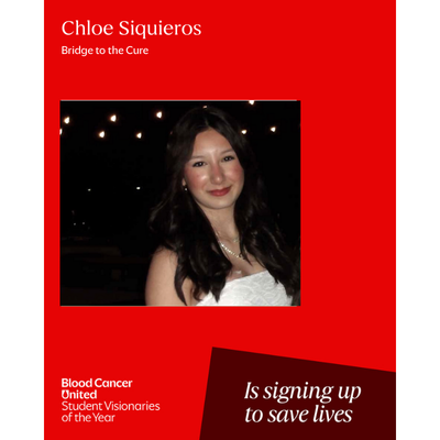 Headshot of South Texas Student Visionaries of the Year candidate Chloe Siquieros of team Bridge to the Cure.