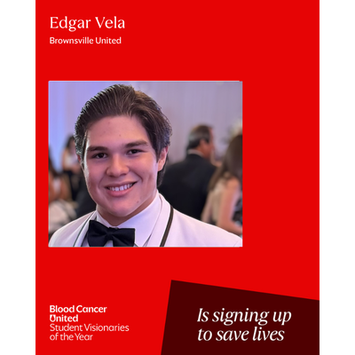 Headshot of South Texas Student Visionaries of the Year candidate Edgar Vela of team Brownsville United.