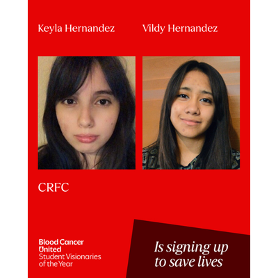 Headshot of Austin, Texas Student Visionaries of the Year candidates Keyla Hernandez and Vildy Hernandez of team CRFC.