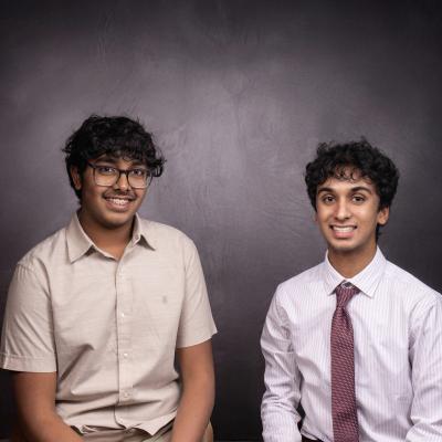 Jayanth and Gautham. Photo by Brian L. Jones.