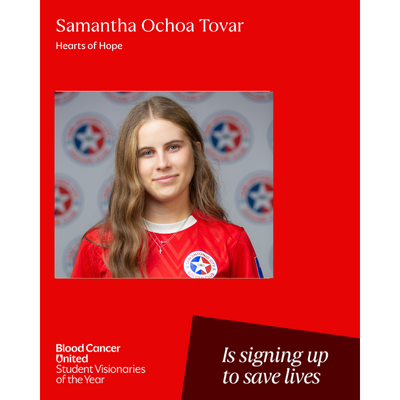 Headshot of South Texas Student Visionaries of the Year candidate Samantha Ochoa Tovar of team Hearts of Hope.