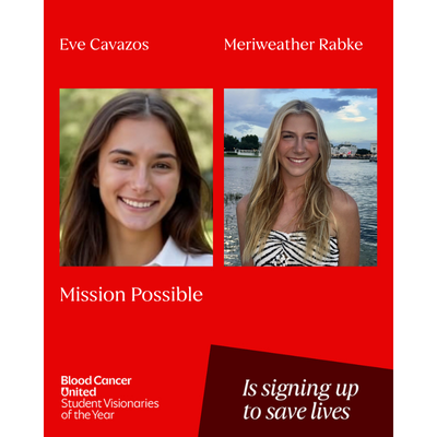 Headshot of South Texas Student Visionaries of the Year candidates Eve Cavazos and Meriwether Rabke of team Mission Possible.