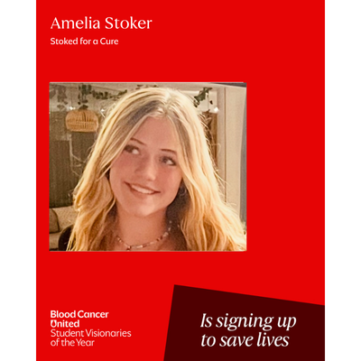 Headshot of Austin, Texas Student Visionaries of the Year candidate Amelia Stoker of team Stoked for a Cure.