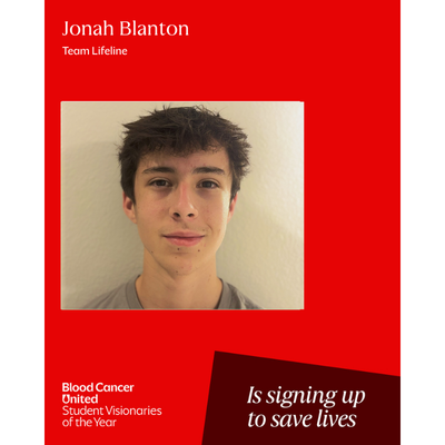 Headshot of Austin, Texas Student Visionaries of the Year candidate Jonah Blanton of Team Lifeline.