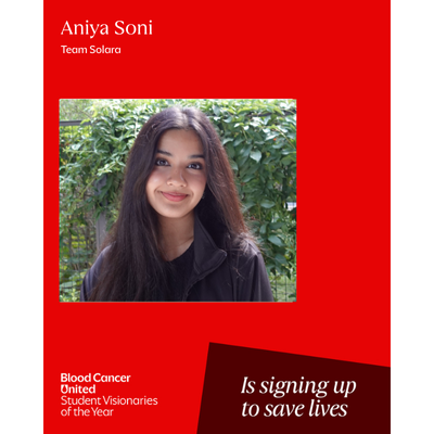 Headshot of South Texas Student Visionaries of the Year candidate Aniya Soni of Team Solara.