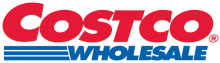 costco logo - in red and blue font